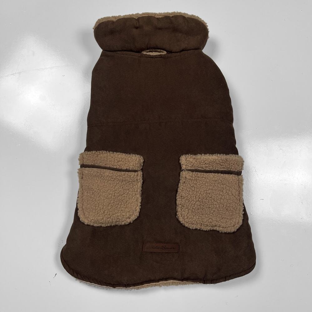 Eddie Bauer Pet Dog Jacket Coat Winter Brown Large